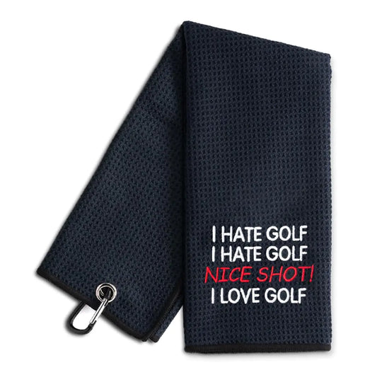Love/Hate Golf Towel